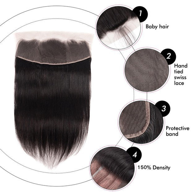 13x6 HD Straight frontals