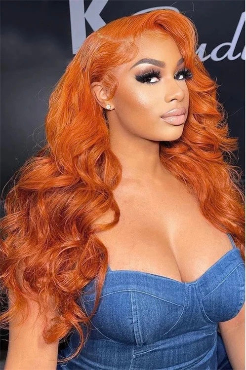 Ginger Body wave transparent lace